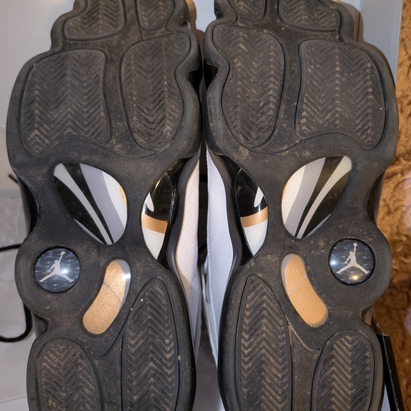 Jordan Men's White and Black Sneakers - Picture 5 of 10